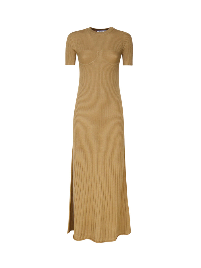Max Mara Dresses Brown Seta
