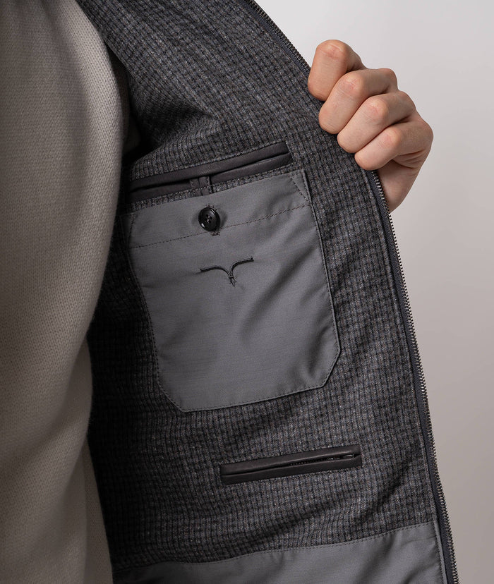 Quilted Down Jacket Ande Grey Sportwear Blouson