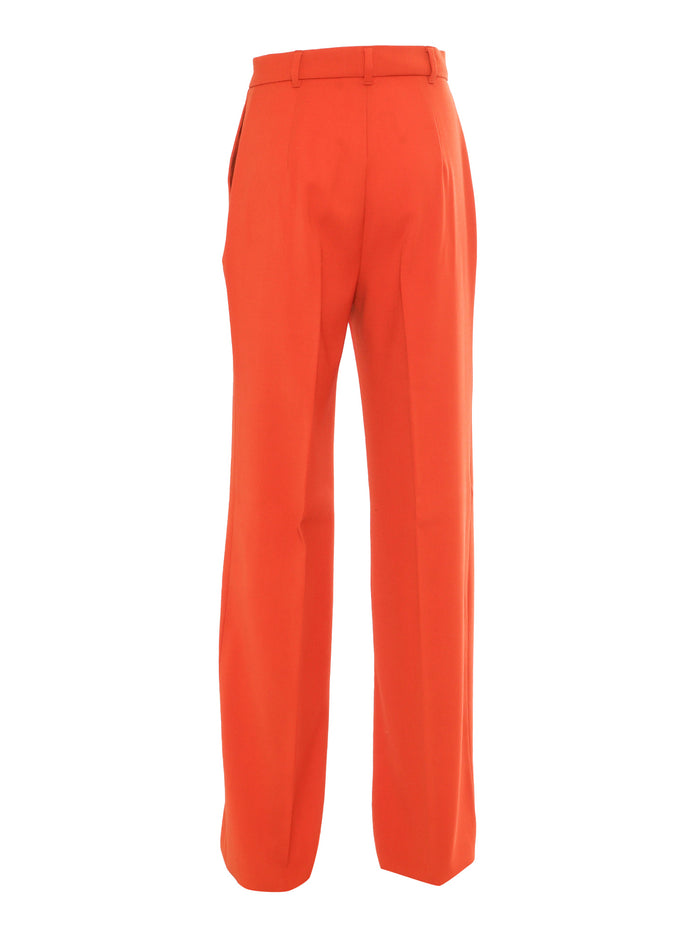 QUASAR ORANGE Long trouser Virgin Wool Pant