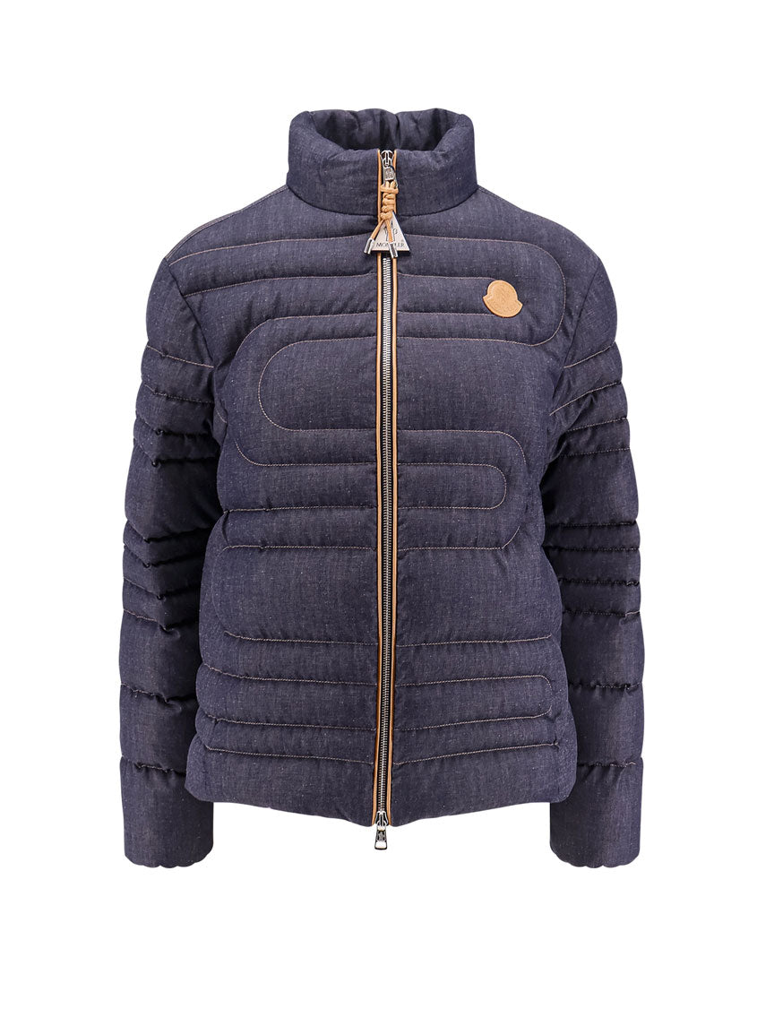 Moncler Jackets Blue Cotone Elastan