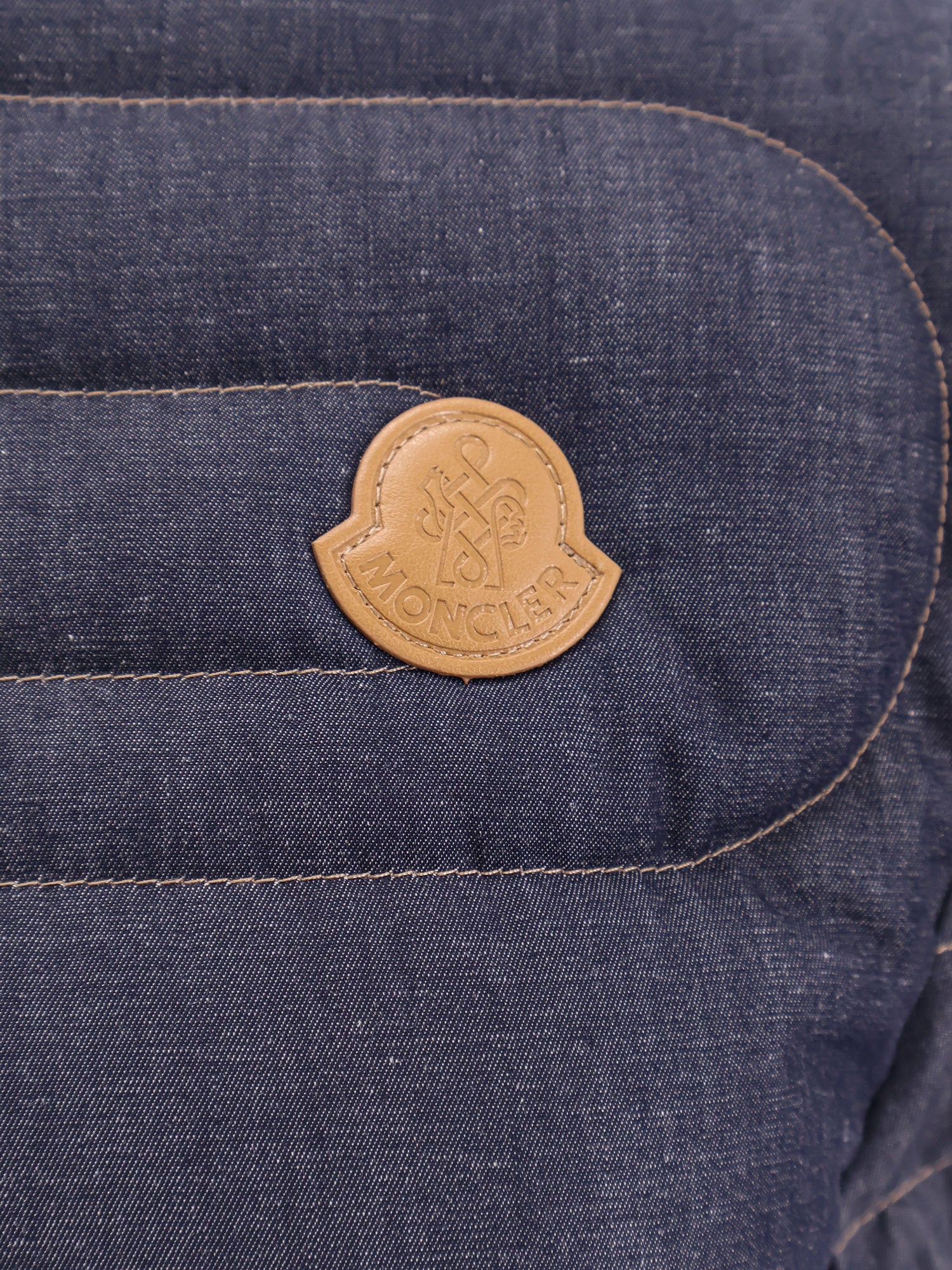 Moncler Jackets Blue Cotone Elastan