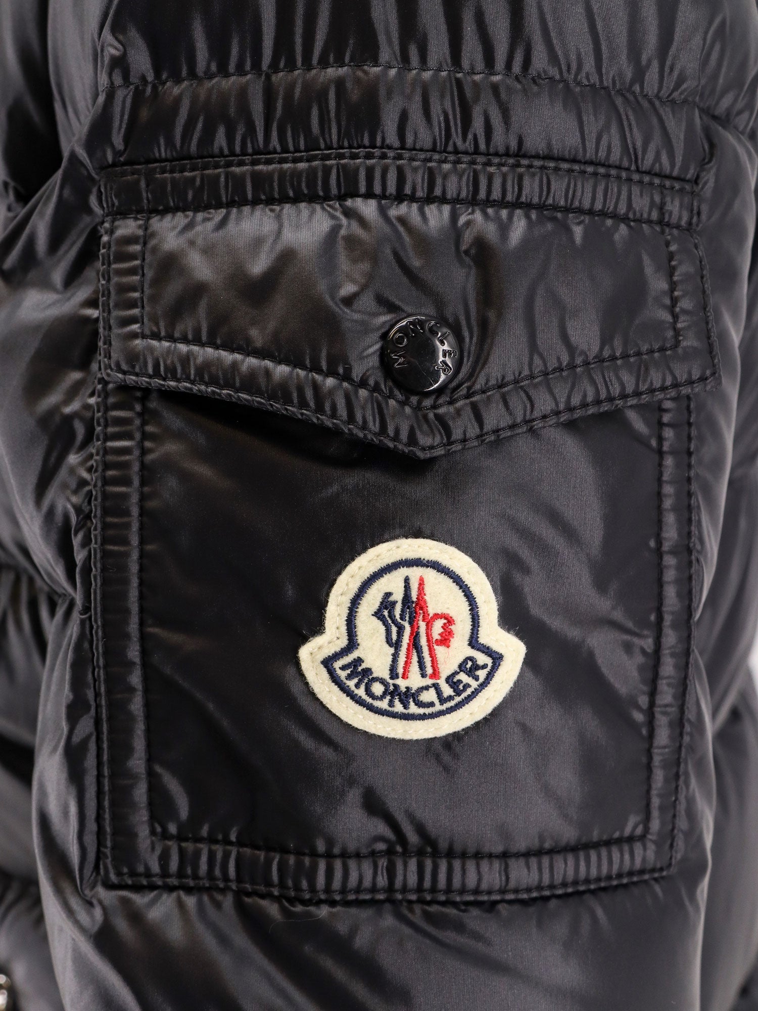 Moncler Jackets Black Poliammide