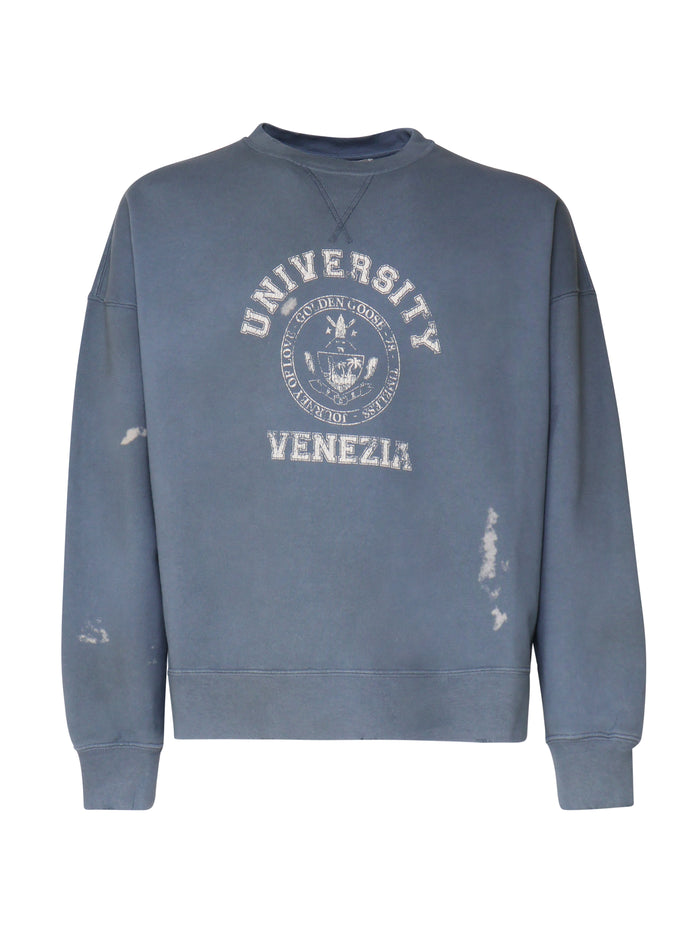 Golden Goose Sweaters Blue Cotton