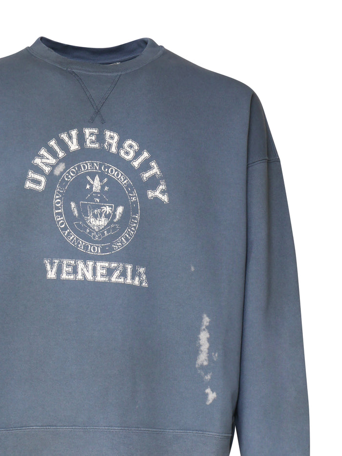 Golden Goose Sweaters Blue Cotton