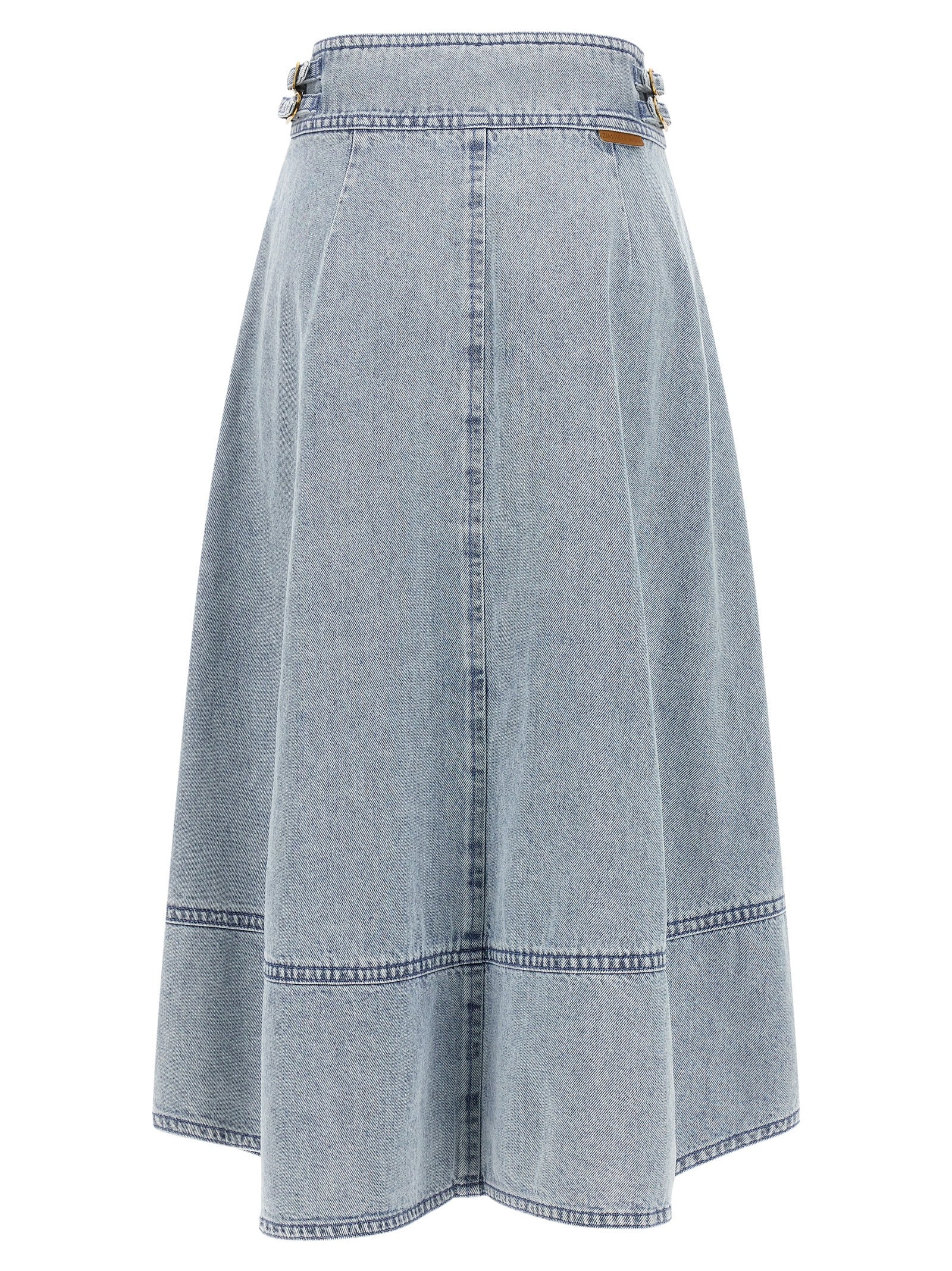 Denim skirt Light Blue Cotton