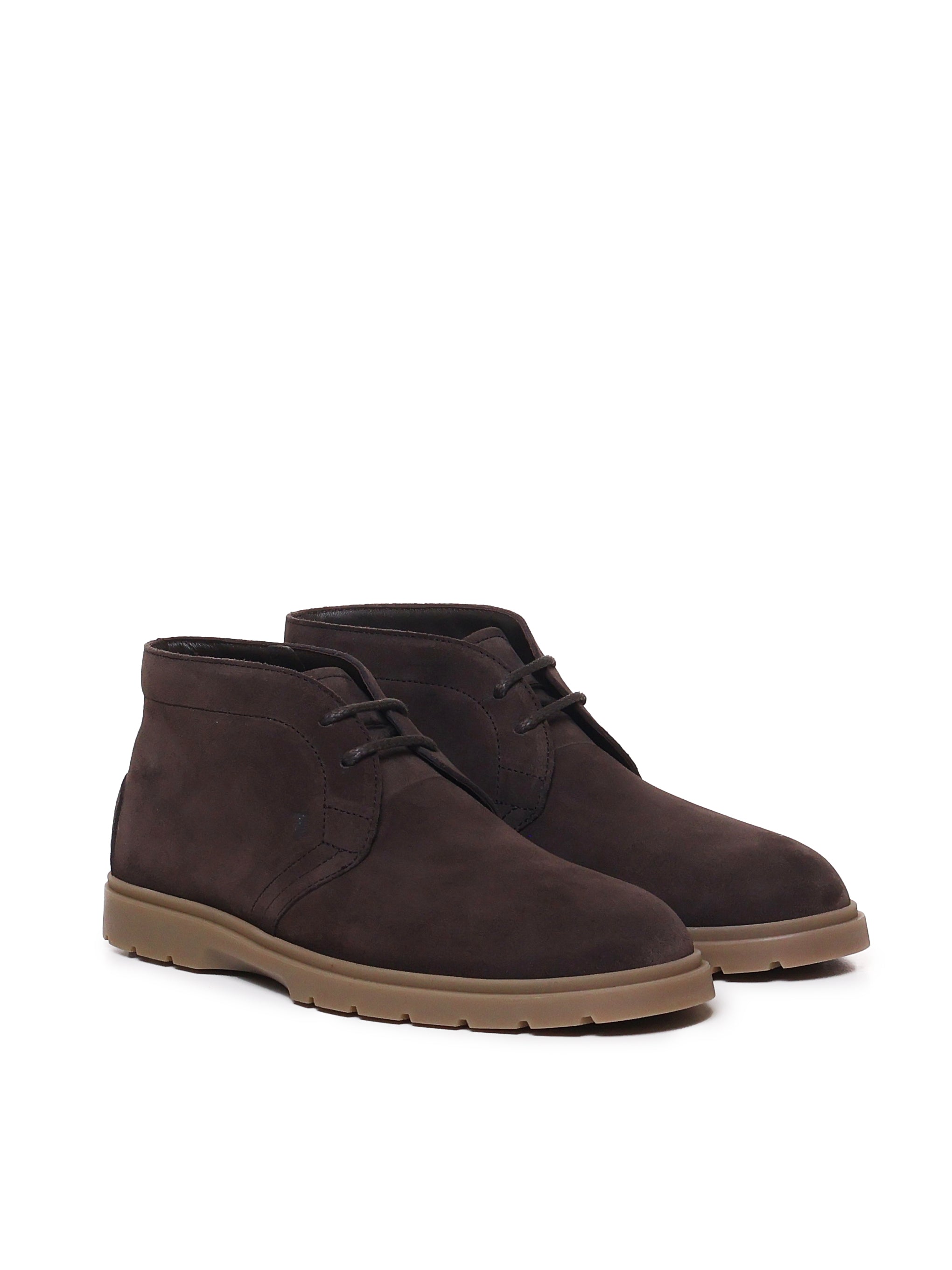 Tods Boots Brown Suede