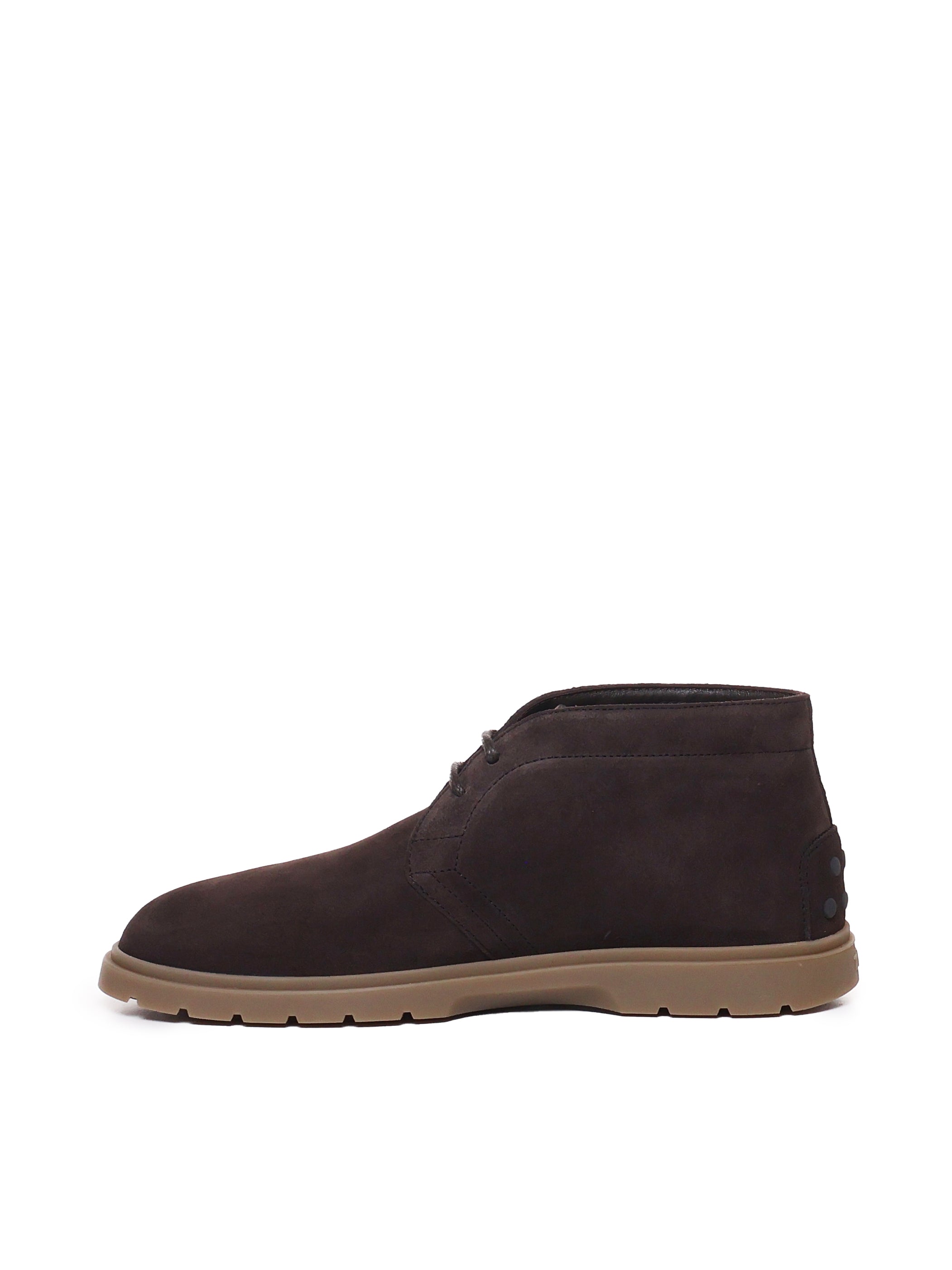 Tods Boots Brown Suede