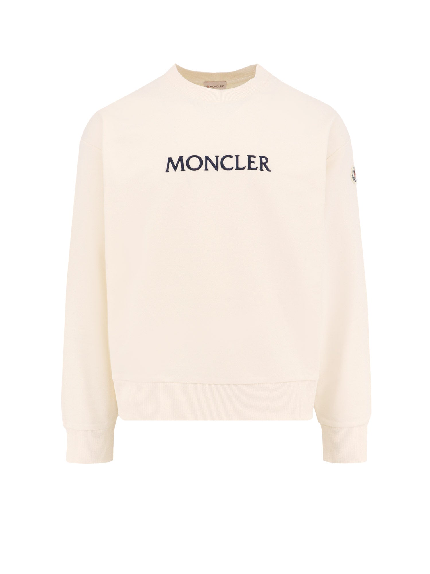 Moncler Sweaters White Cotone