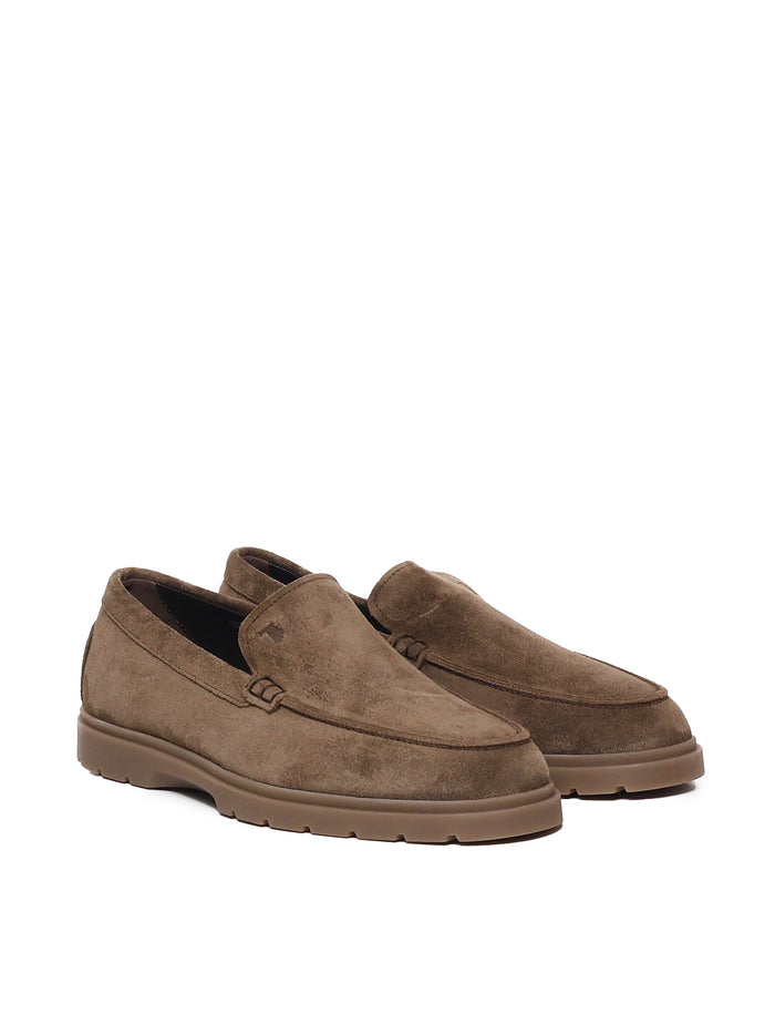 Tods Flat Shoes Beaver Suede