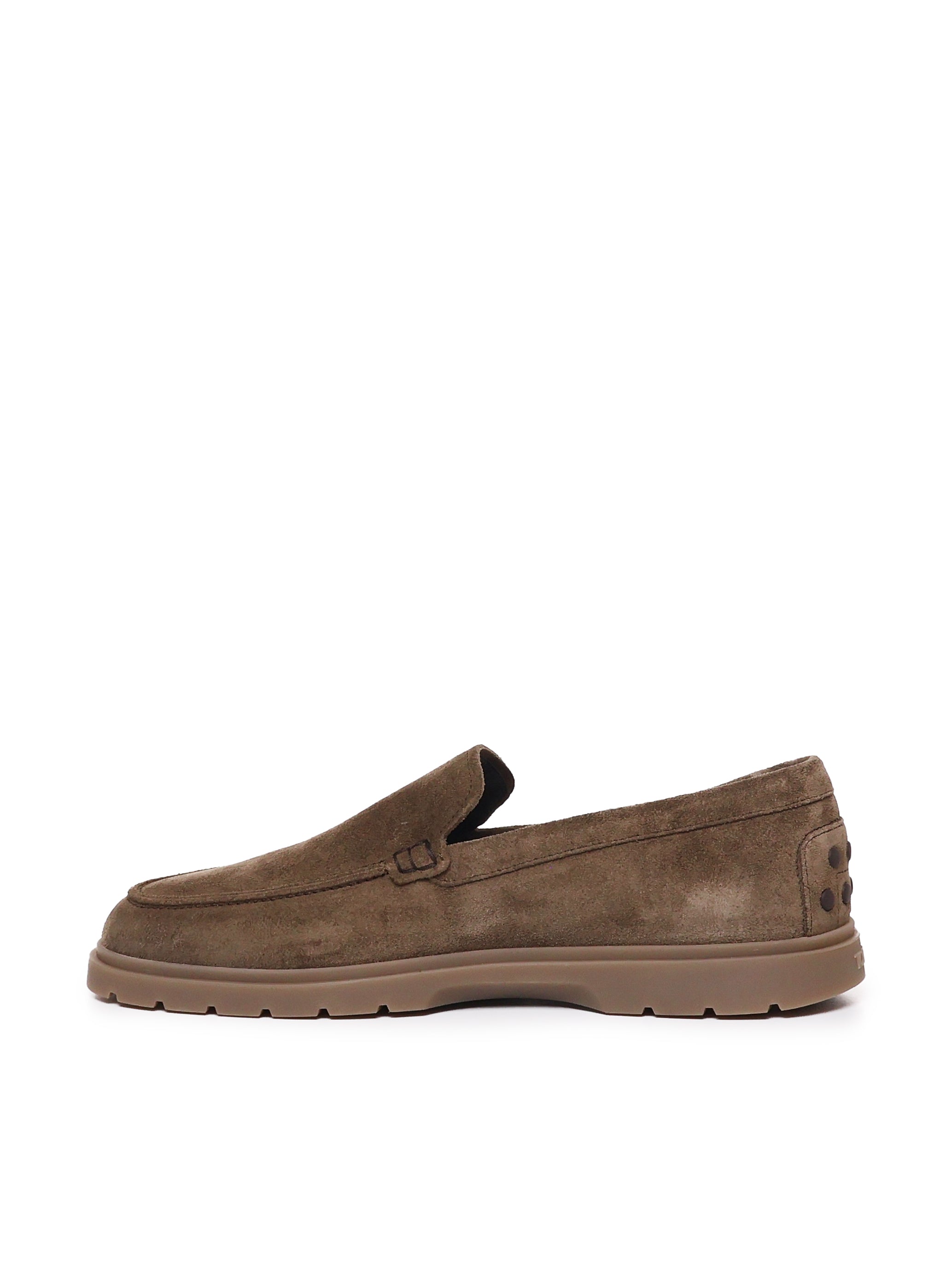 Tods Flat Shoes Beaver Suede