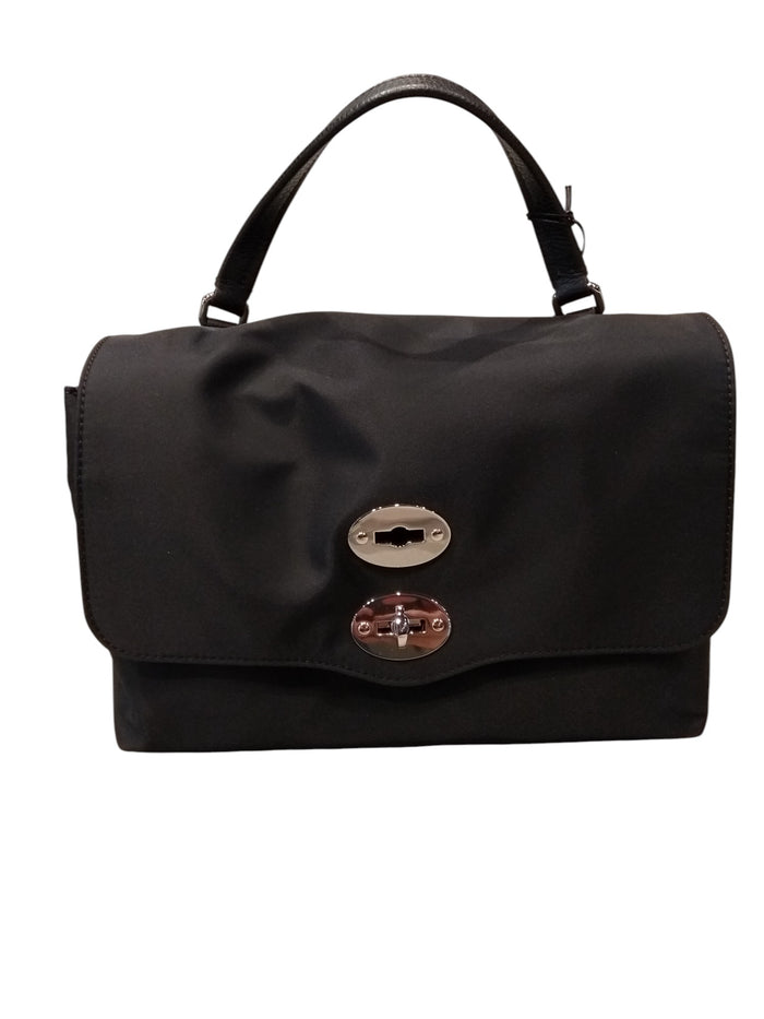 Postina Rimboccata Tokio Black Calf Leather Bag