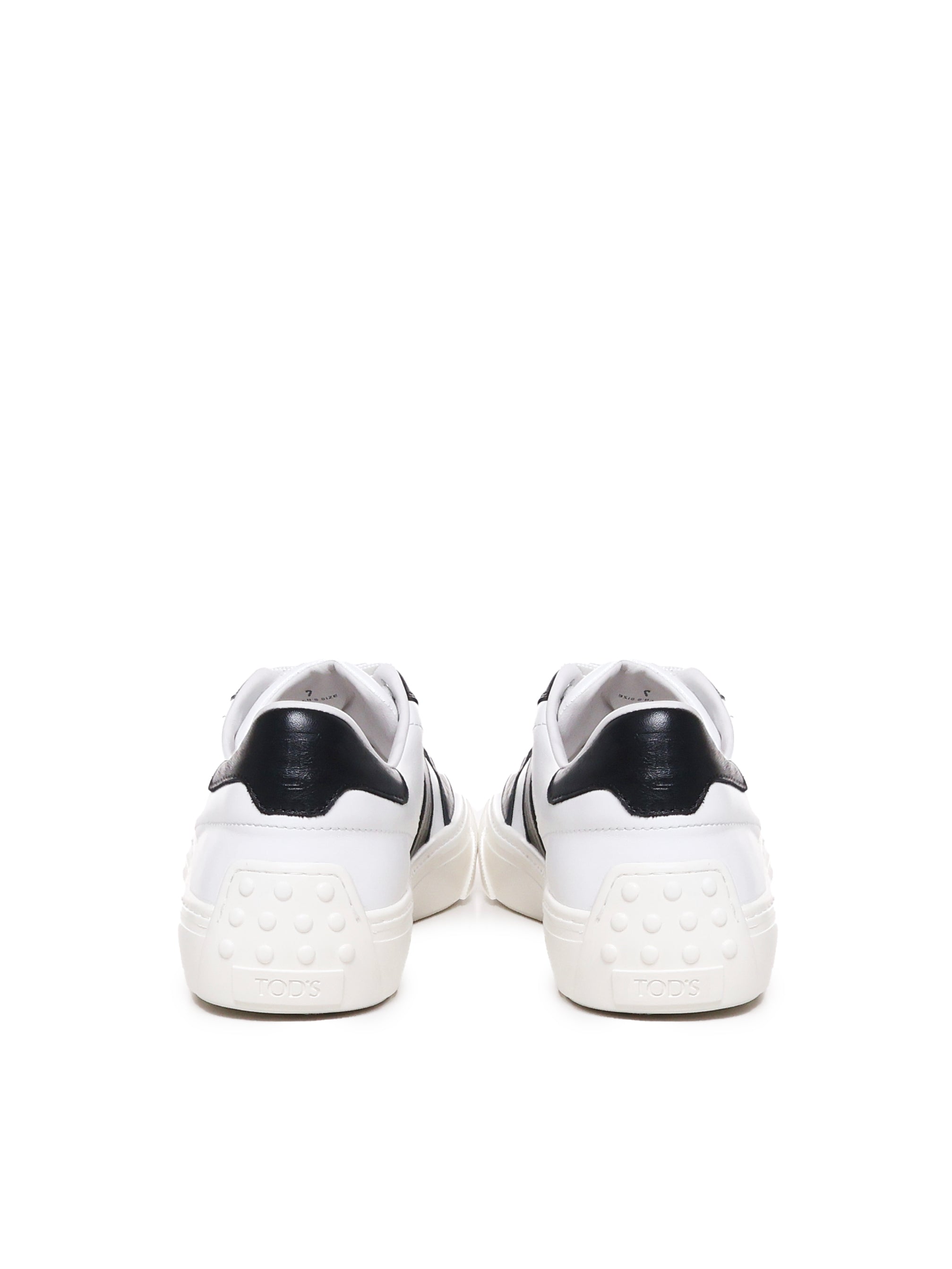 Tods Sneakers White, Black Calfskin