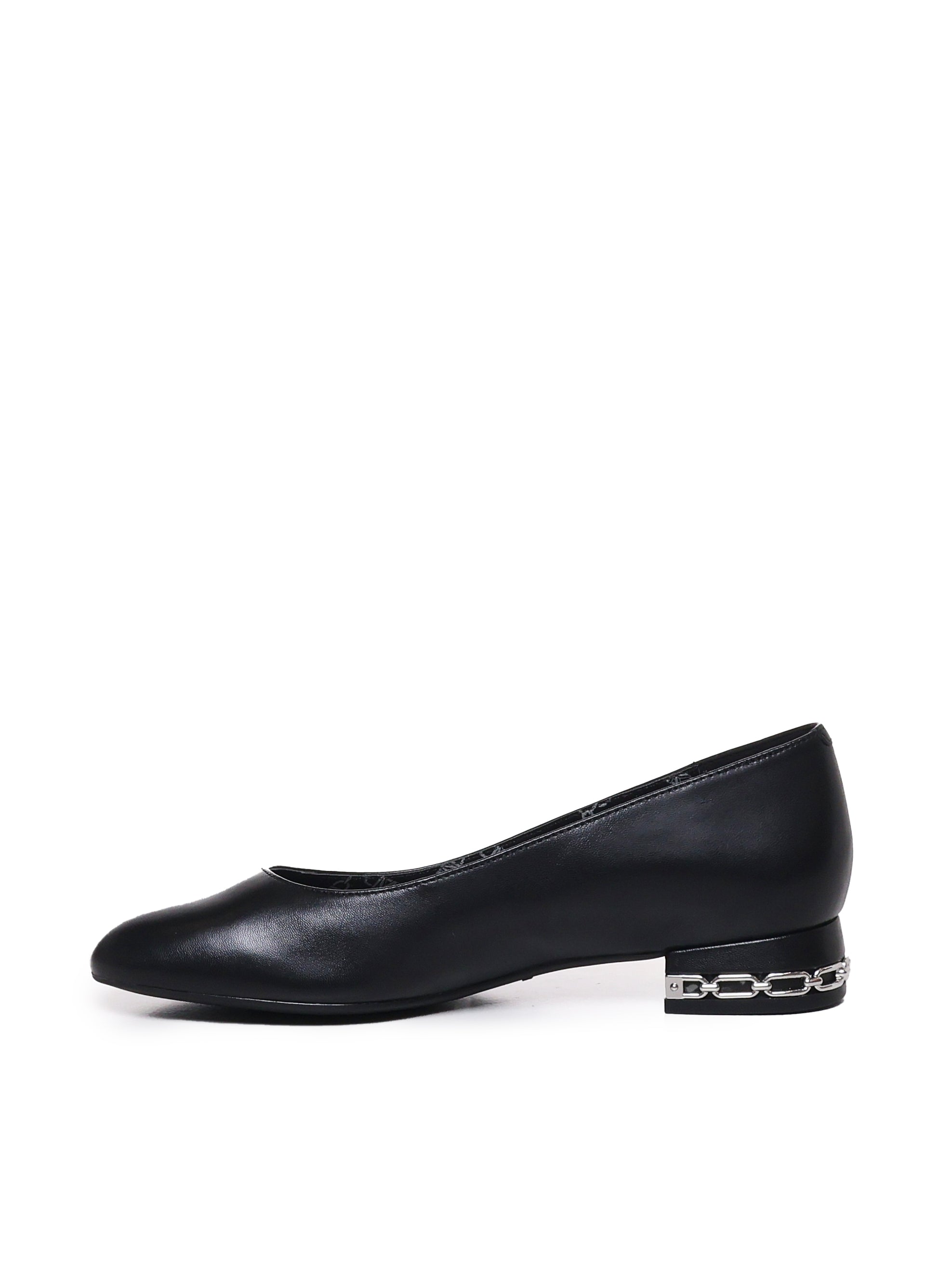 Michael Kors Flat Shoes Black Sheep Leather