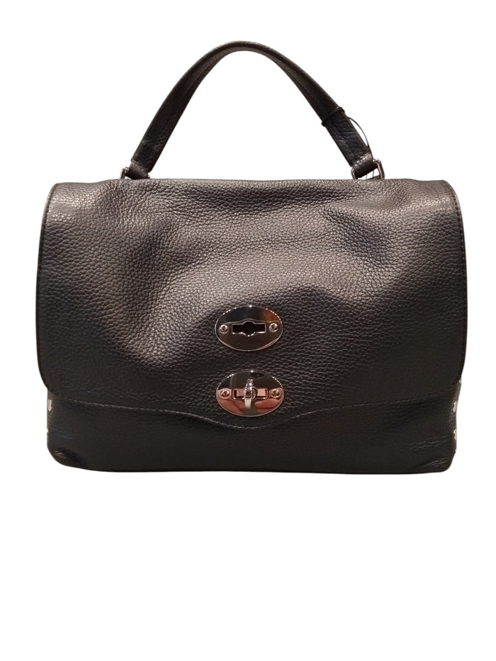 Postina Daily Black Calf Leather Bag
