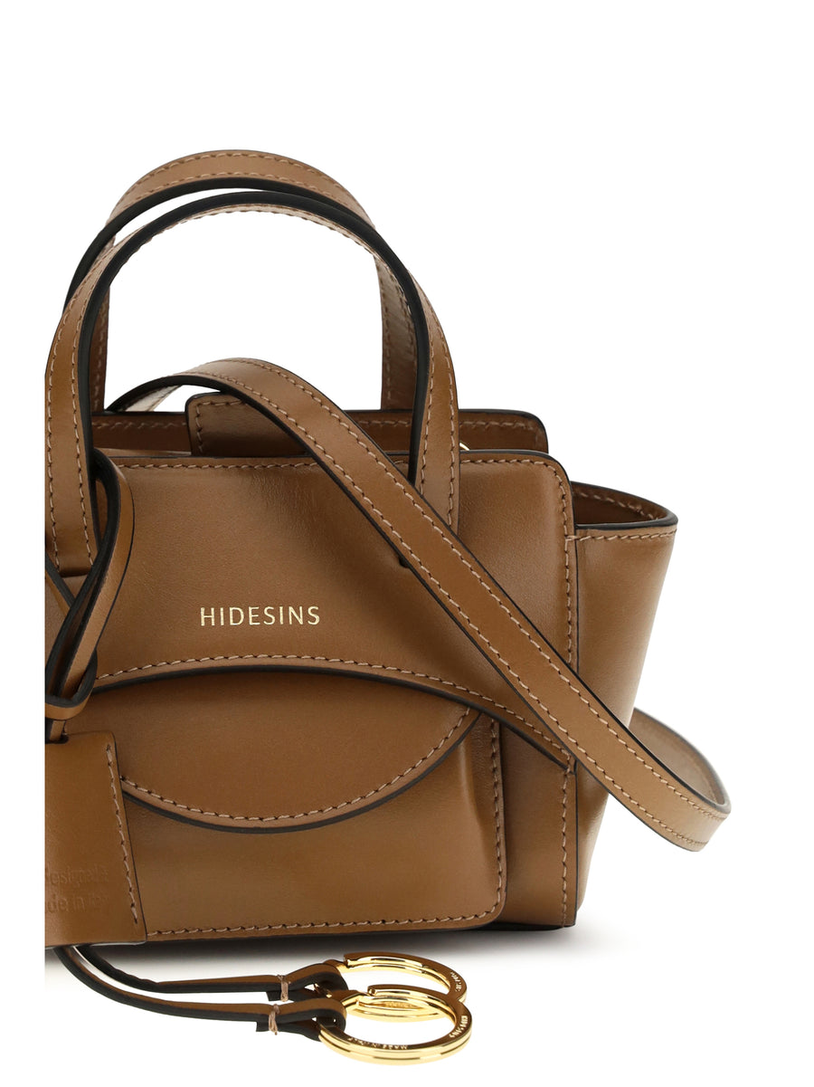 Handbag Flap Mini Caramel Calf Leather (bos Taurus) Shoulder Bags