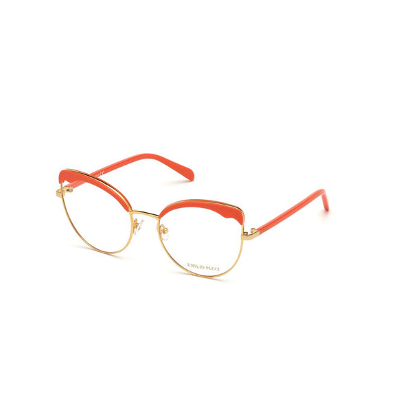 Emilio Pucci EPEP513155030AC Metal and acetate eyeglasses in gold