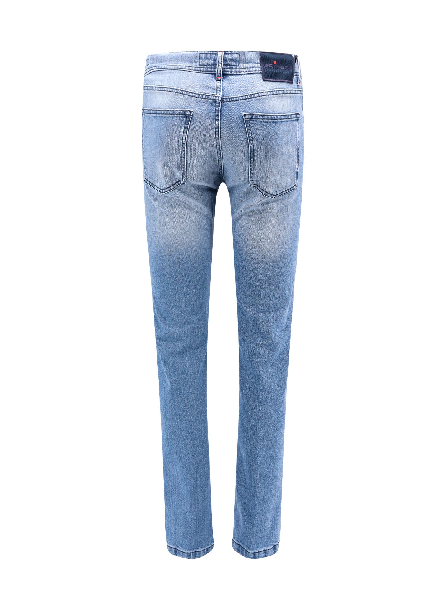Kiton Ciro Paone Jeans Blue Cotone Elastan