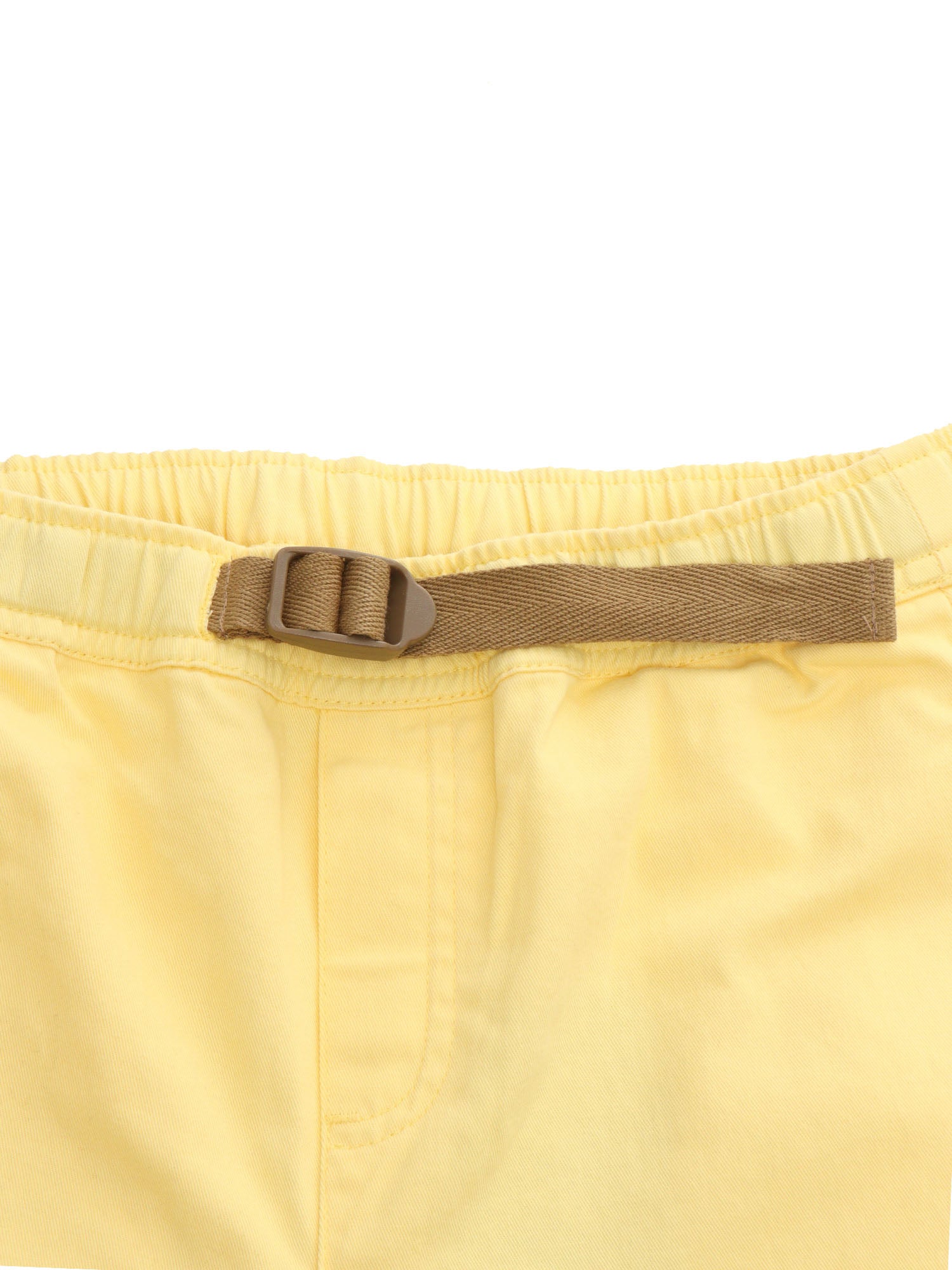 Yellow shorts with pockets Cotton