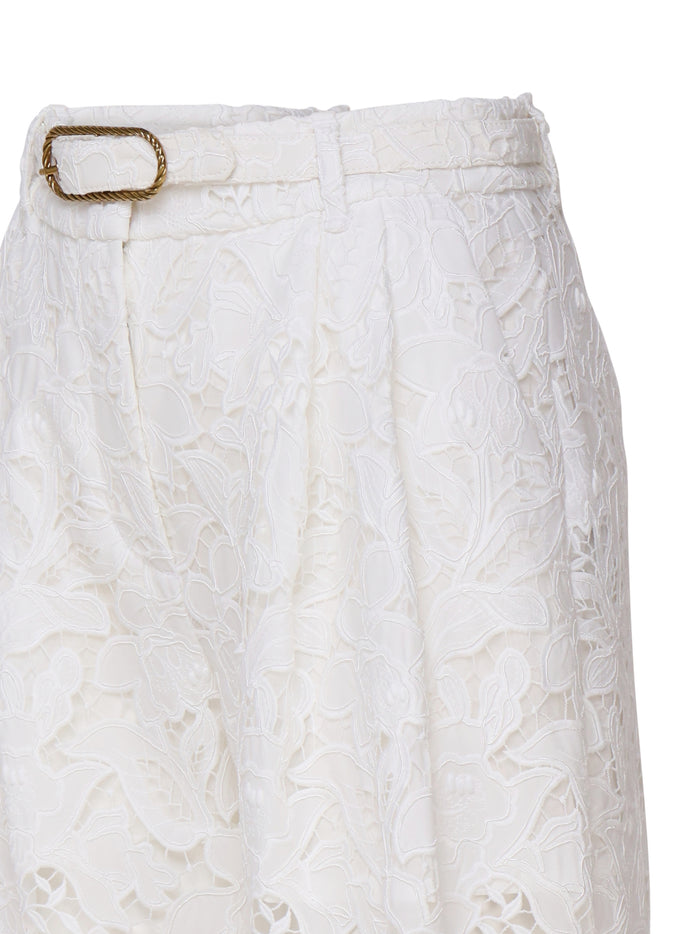 Zimmermann Trousers White Cotton
