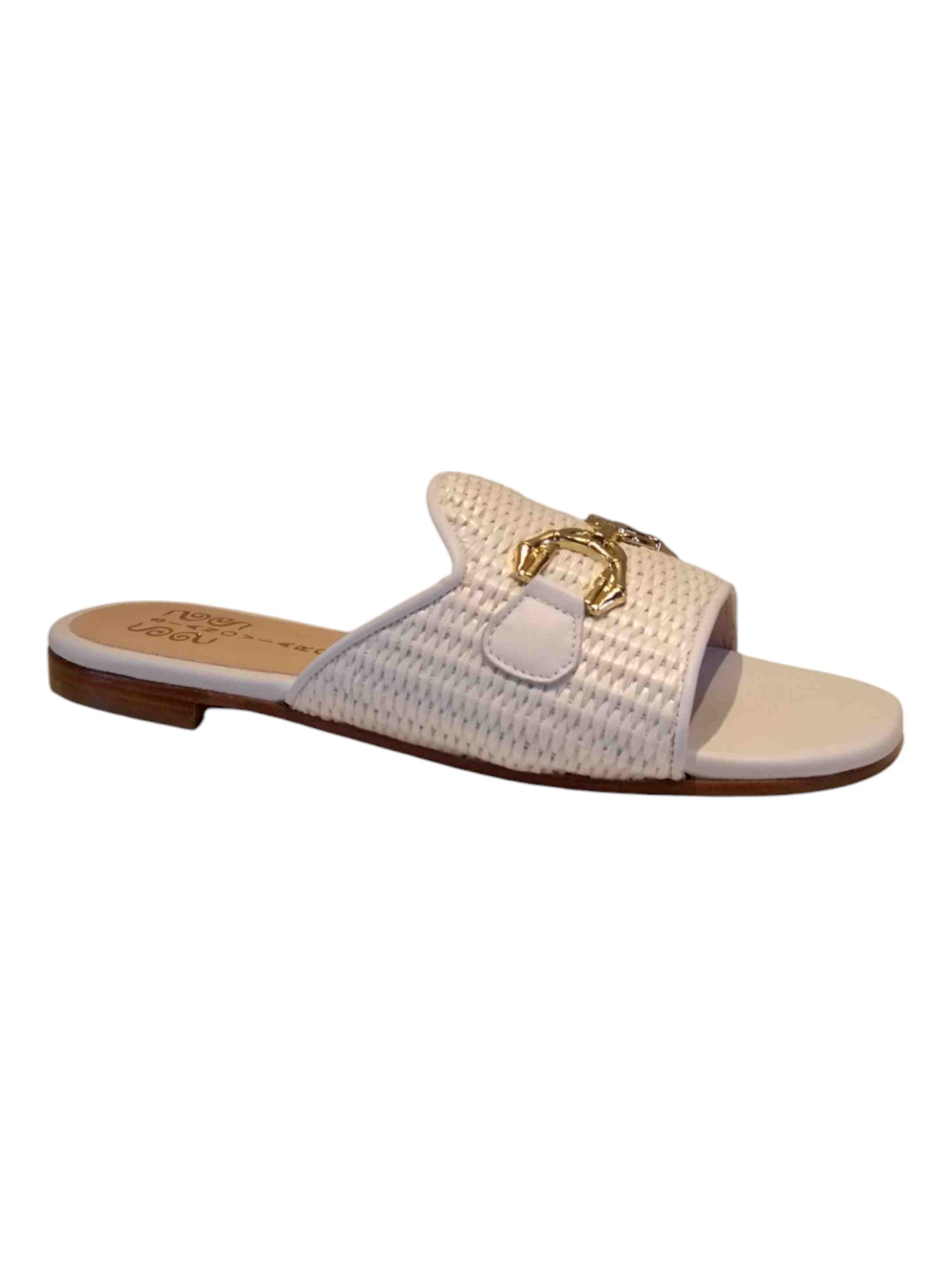 Marvela T10 White Raffia | Shoe