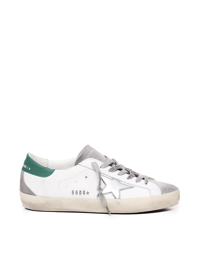 Golden Goose Sneakers White, Green, Silver Cowleather