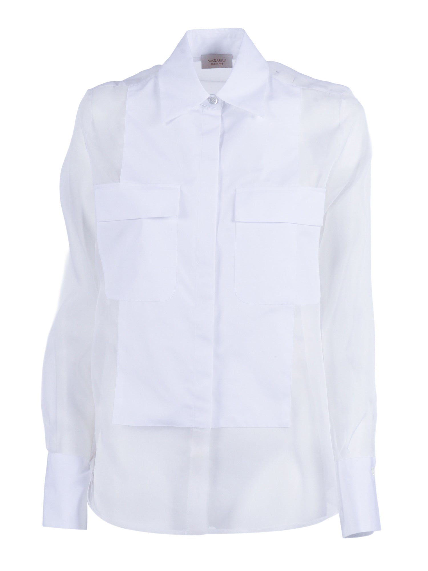 Silk Mod Josephine White Cotton Fabric 2 Shirt