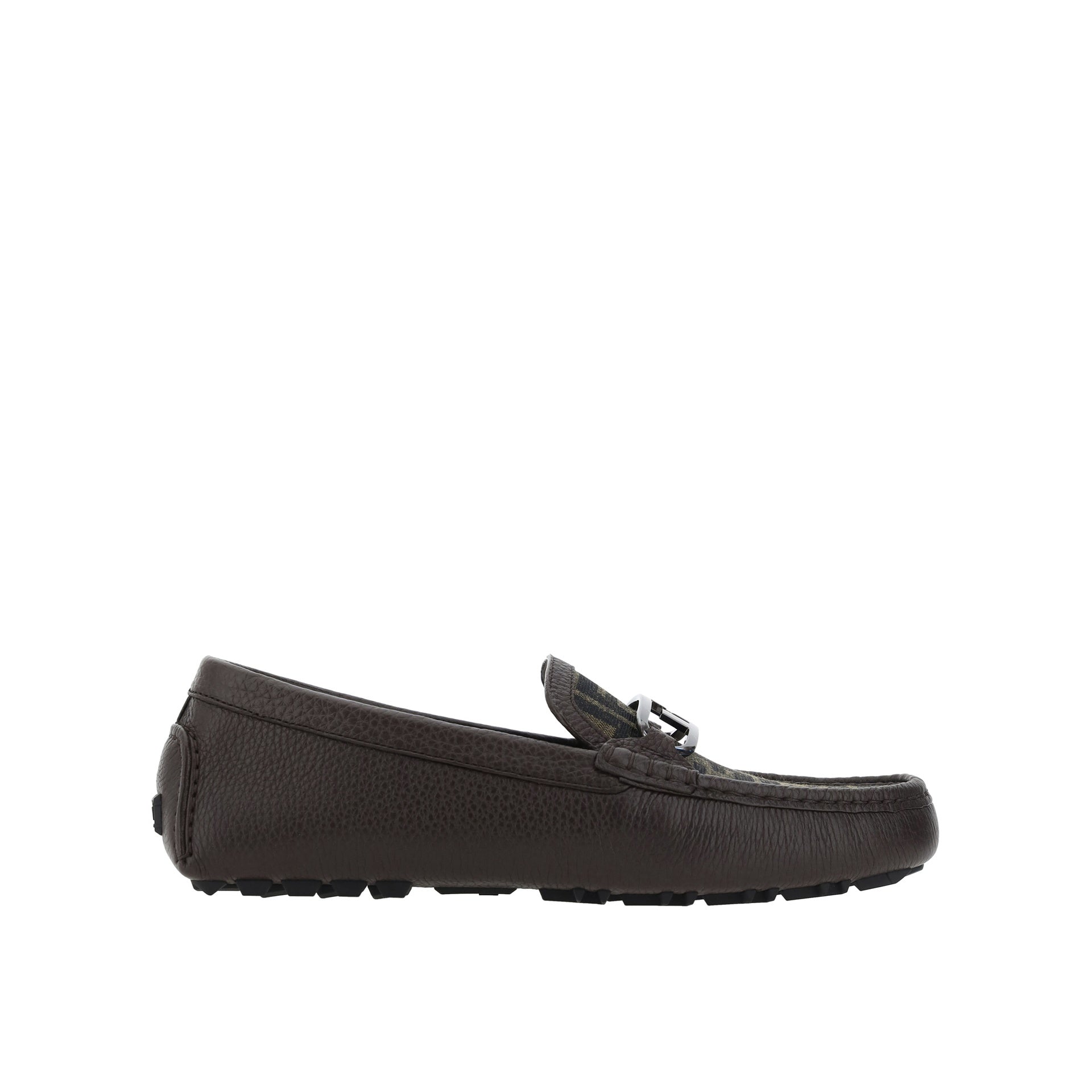 Leather Monogram Loafers Brown Calf