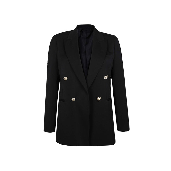 Lanvin Wool Blazer Black Virgin