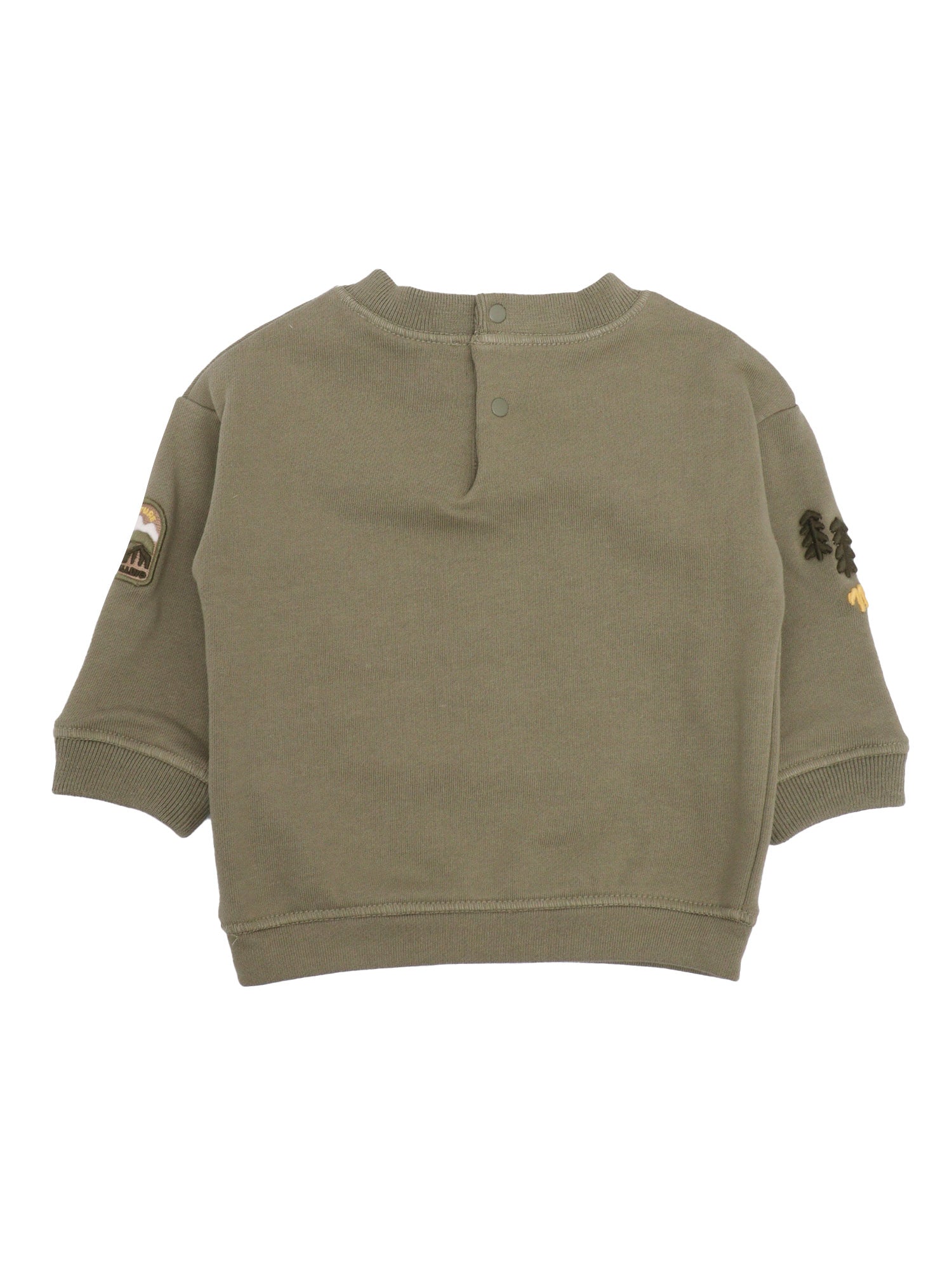 SWEATER Green Cotton Crewneck