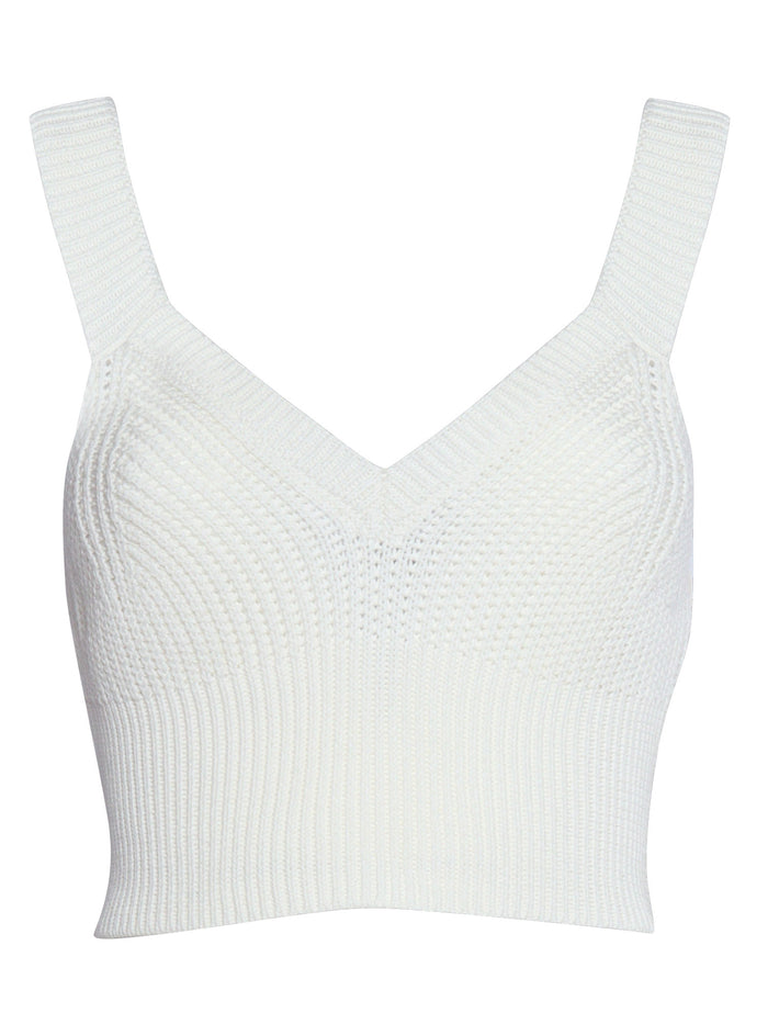 Withe perforated top White Cotton