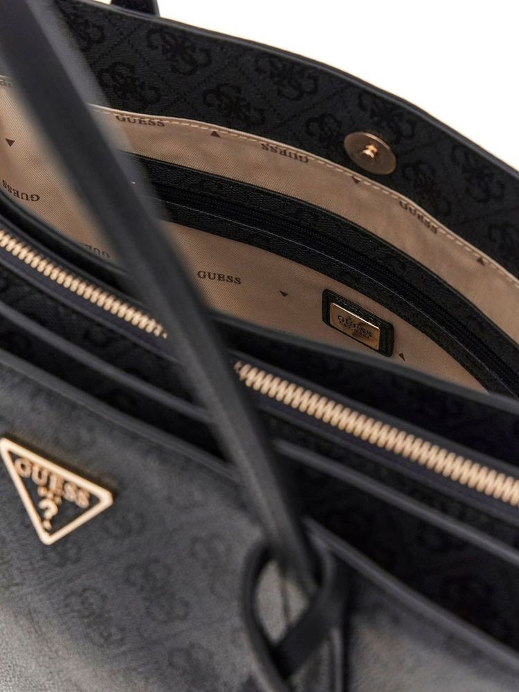 Guess Tote Bag Coal Logo Polyurethane / Tote-bags