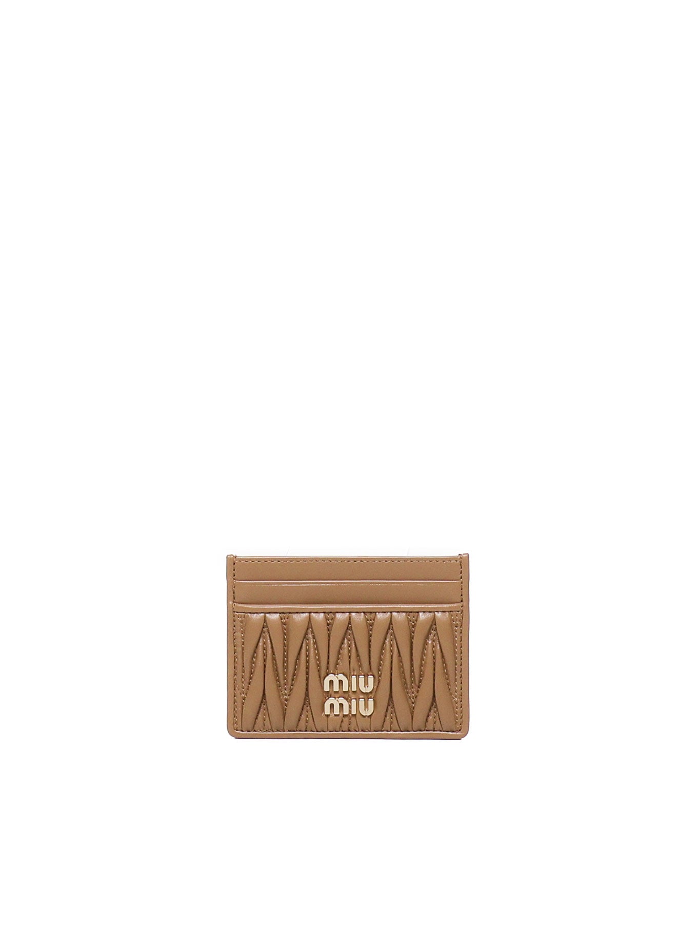 Miu Wallets Brown Agnello