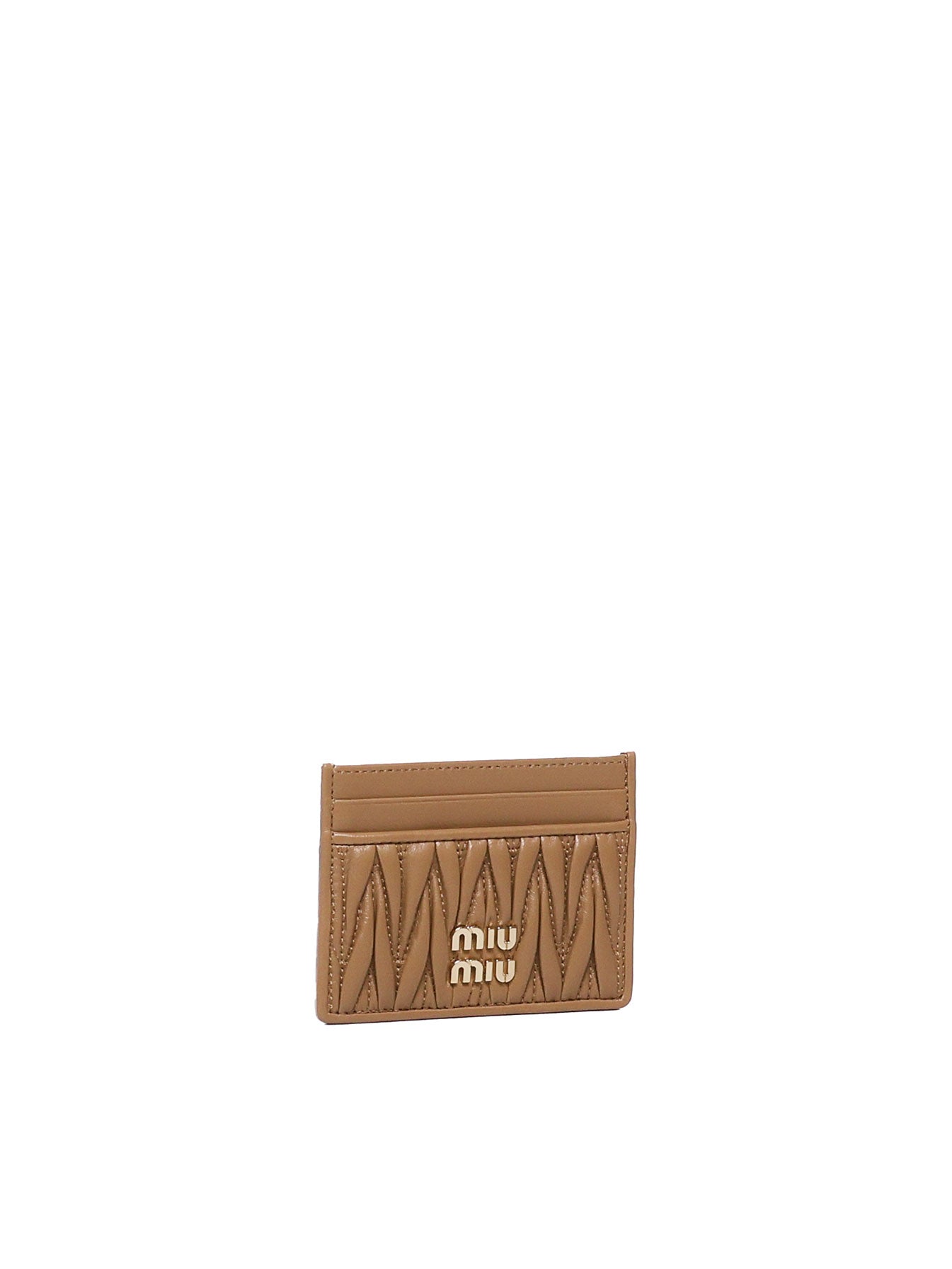 Miu Wallets Brown Agnello