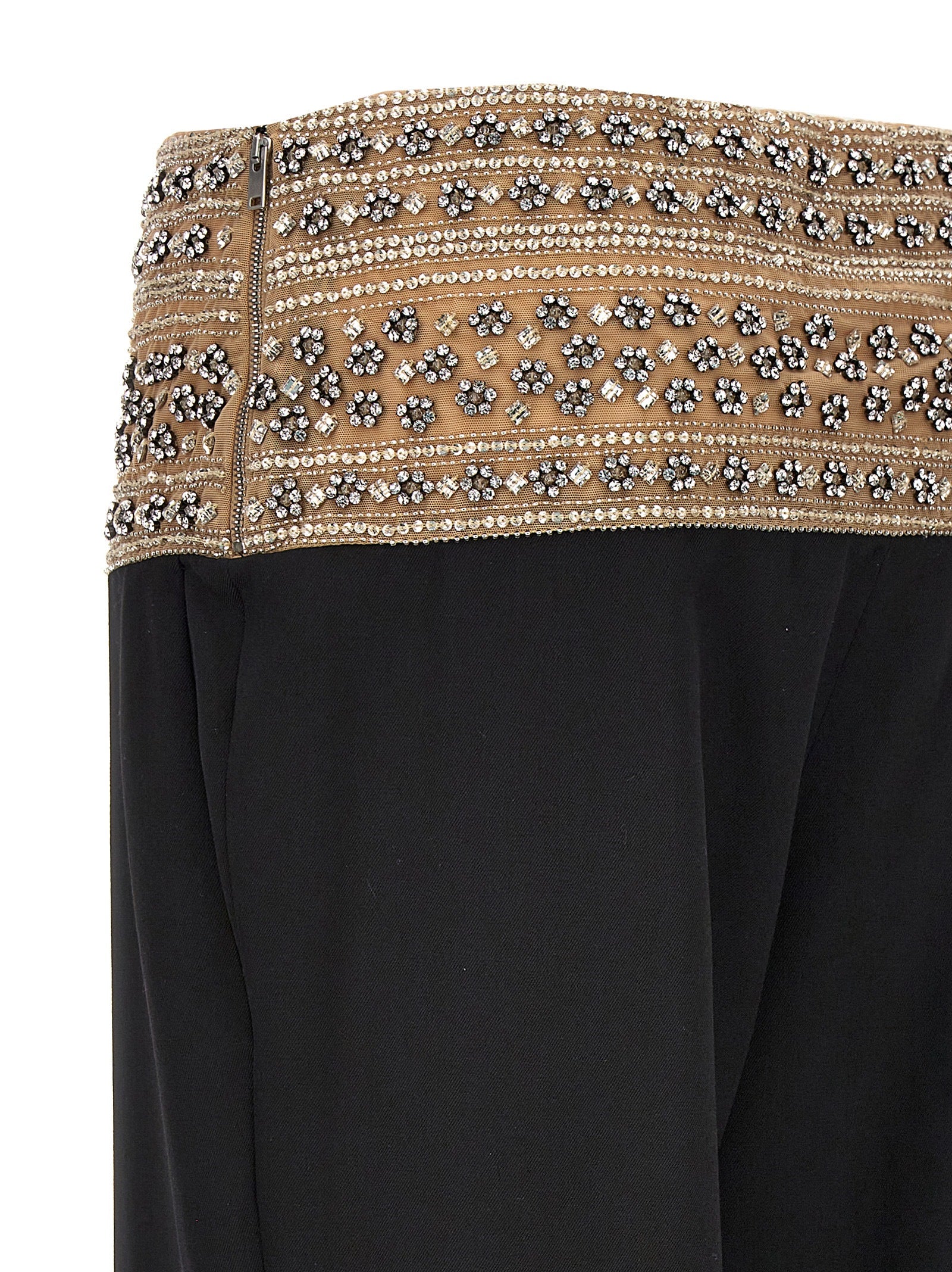 Smoking crystal trousers Black Wool Pant