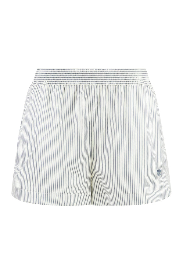 Silk Shorts White-Steel White/steel
