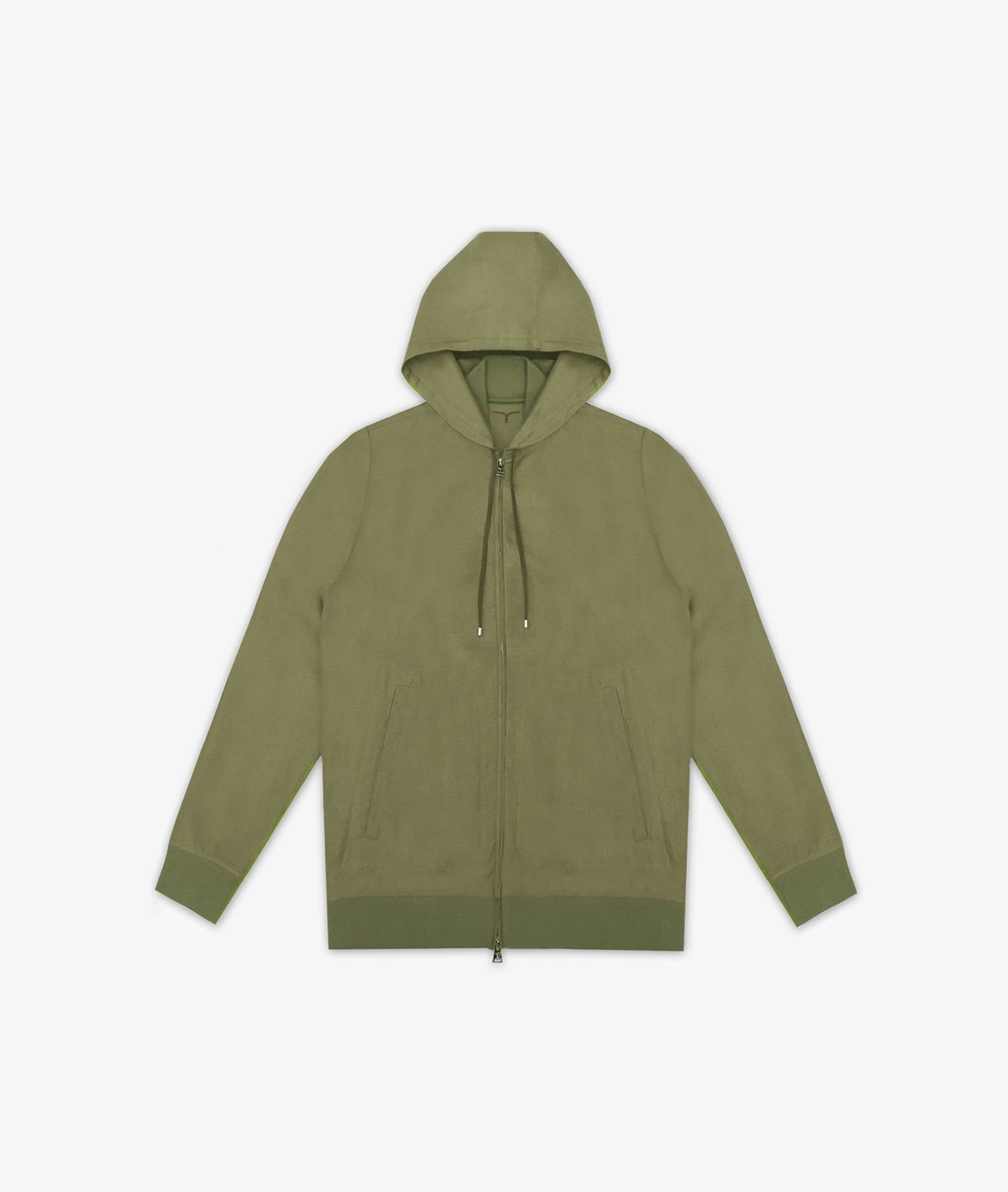 Linen Hoodie Korfu Olive Sportwear Blouson