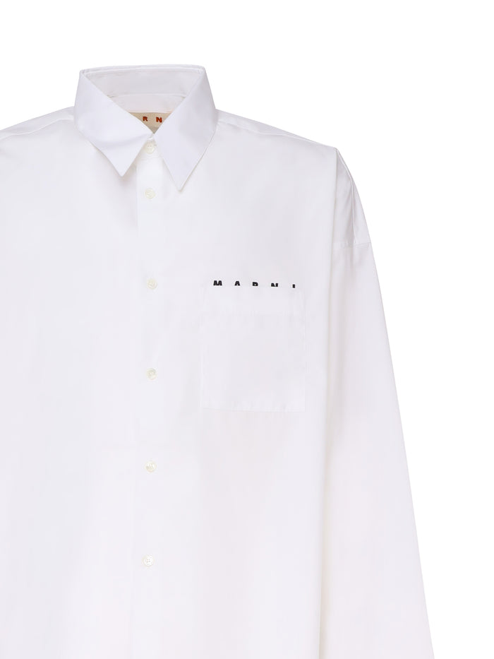 Marni Shirts Lily White Primary Fabric: Cotton Woven