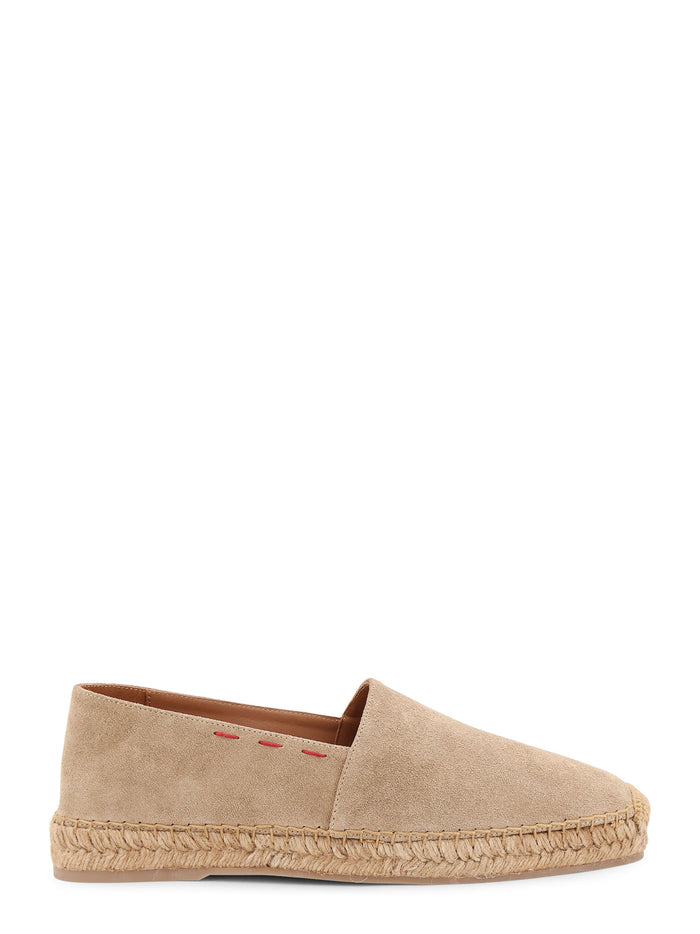 Kiton Ciro Paone Flat Shoes Beige Suede
