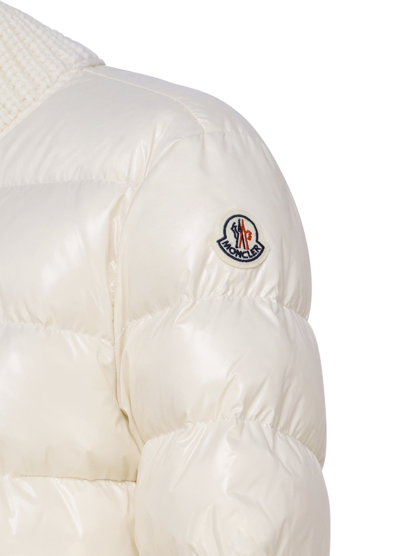 Moncler Coats Extra White Outer: Polyamide/nylon
