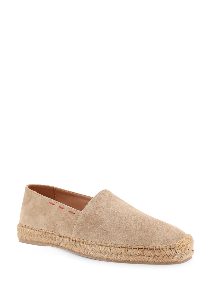 Kiton Ciro Paone Flat Shoes Beige Suede