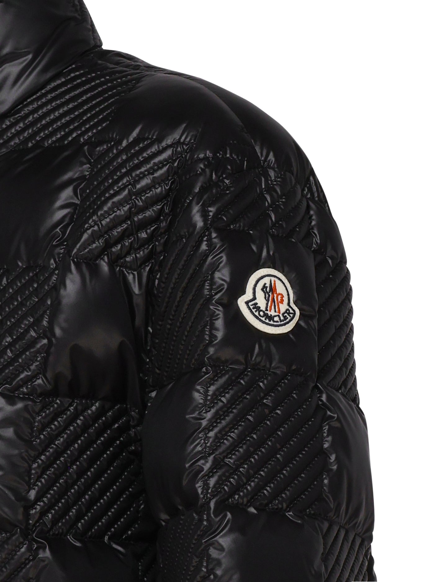 Moncler Coats Black Outer: Polyamide/nylon