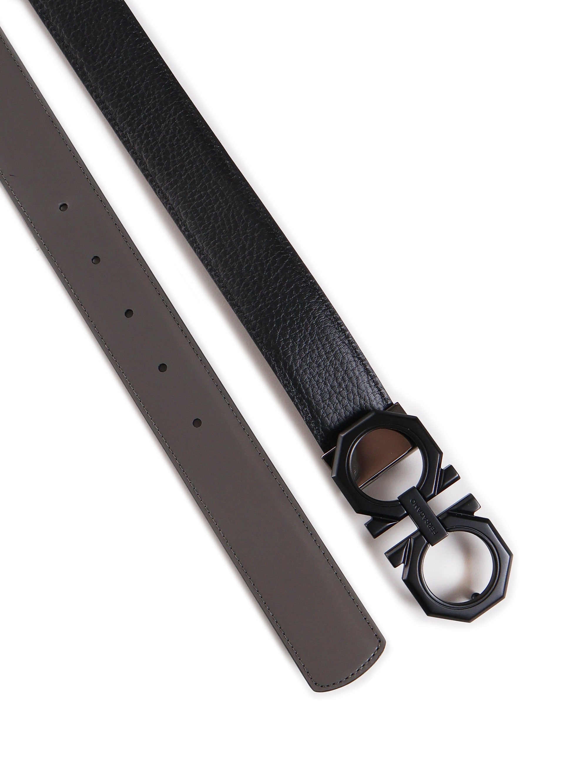 Ferragamo Belts Black Calf