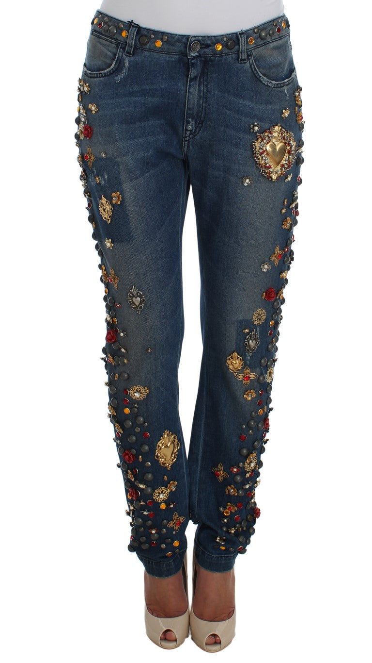 Dolce & Gabbana 68% Cotton jeans in blue