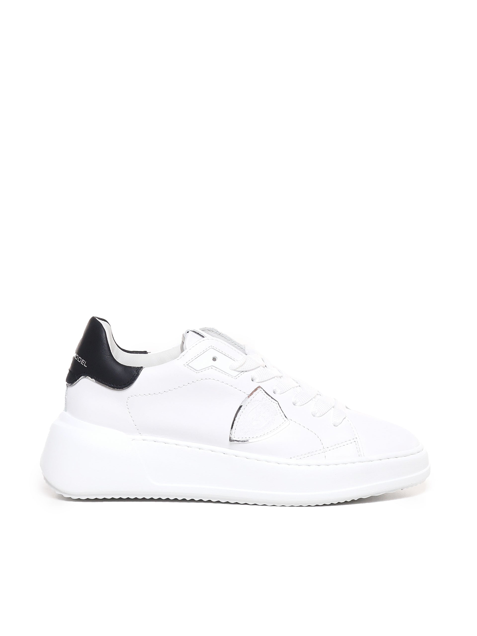 Philippe Model Sneakers Veau_blanc Noir Calfskin