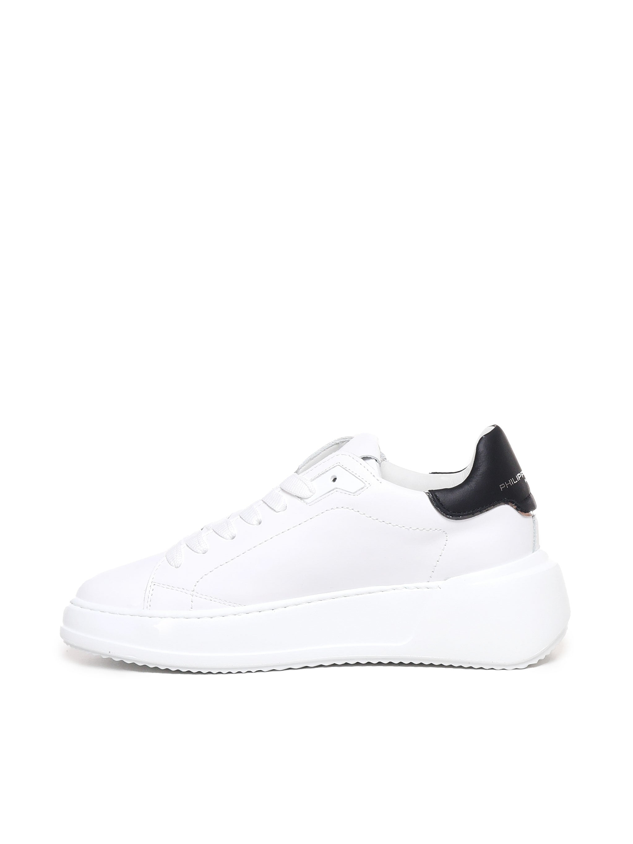 Philippe Model Sneakers Veau_blanc Noir Calfskin