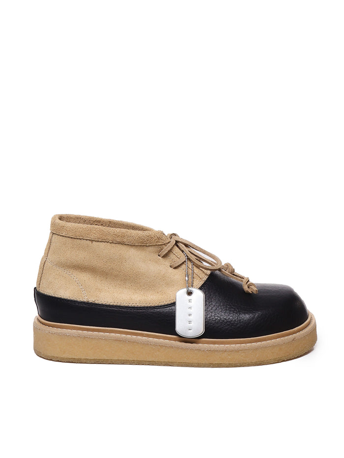 Marni Boots Black Sand Calfskin