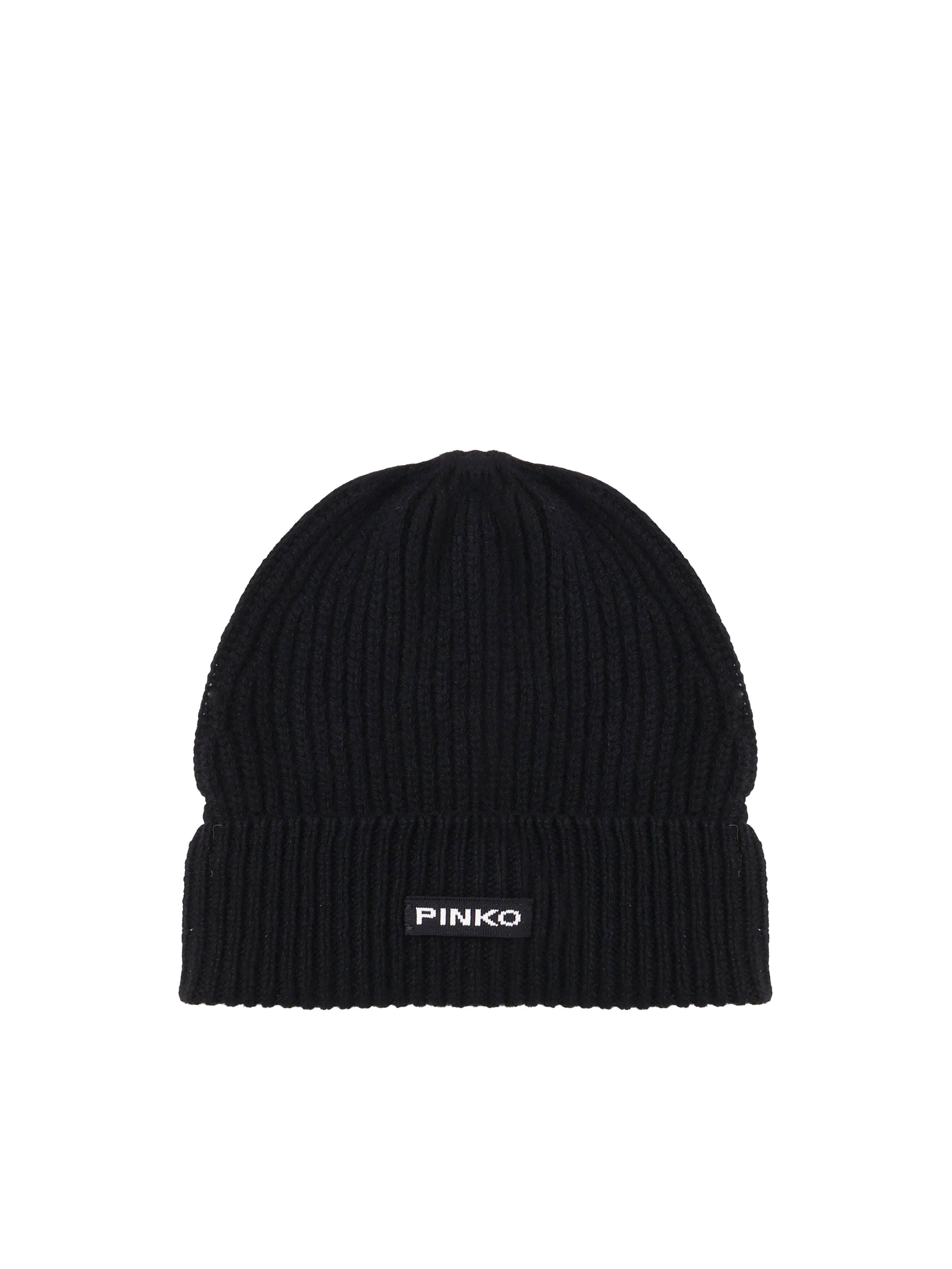 Pinko Hats Black Wool