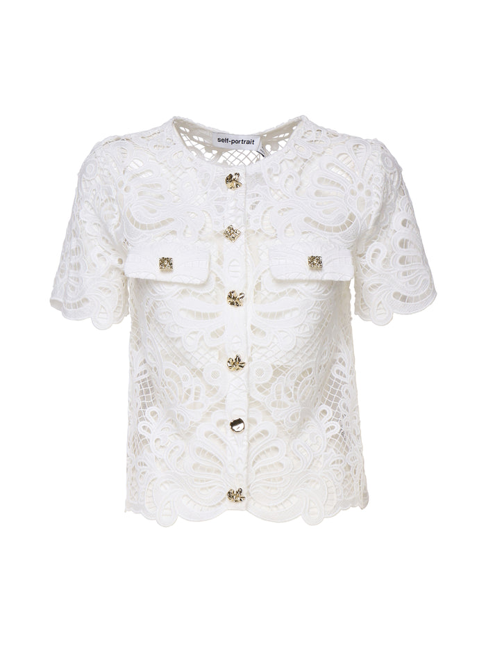 Self-Portrait Jackets White