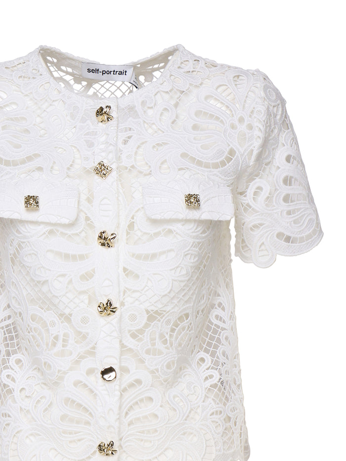 Self-Portrait Jackets White