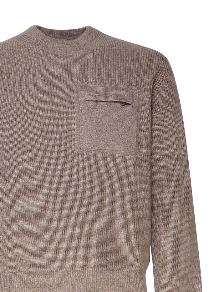Zegna Sweaters Beige Wool